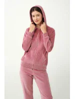 Vamp - Zamatová tepláková súprava na zips s kapucňou 21140 - Vamp Vamp - Zamatová tepláková súprava na zips s kapucňou 21140 - Vamp