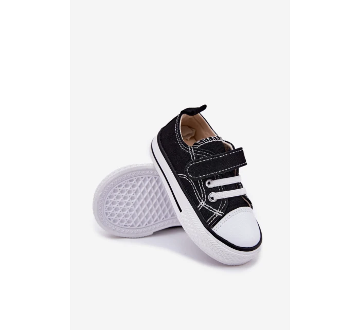 Dětské Tenisky Na Suchý Zip Černé model 21692346 - Boto