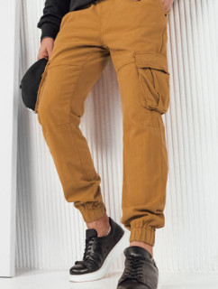 Pánske hnedé nákladné nohavice Dstreet UX4174