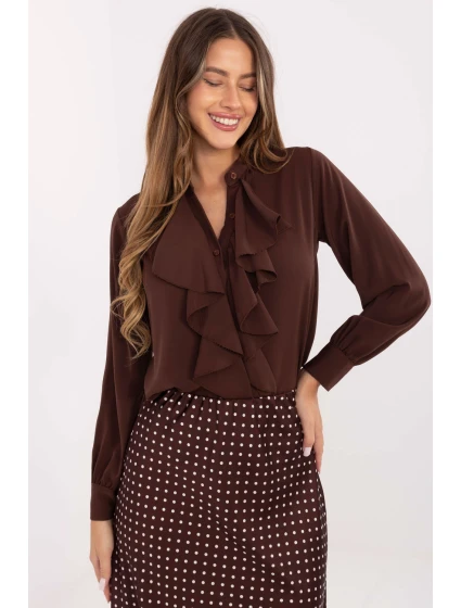 Košeľa s dlhým rukávom model 220331 Taliansko Moda Košeľa s dlhým rukávom model 220331 Taliansko Moda