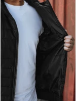 Pánská přechodná prošívaná bunda s kapucí černá Dstreet model 21980989 - FashionStreet Pánská přechodná prošívaná bunda s kapucí černá Dstreet model 21980989 - FashionStreet