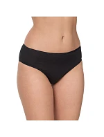 Dámske nohavičky s vysokým strihom 2 ks NUR DIE COTTON MIDISLIP 2x - NUR DIE - čierna