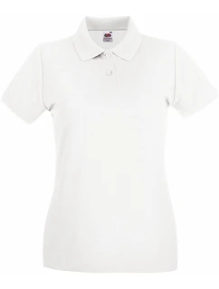 Fruit of the Loom Lady-Fit Premium Polo Dámske piqué polo 16.3030 biele