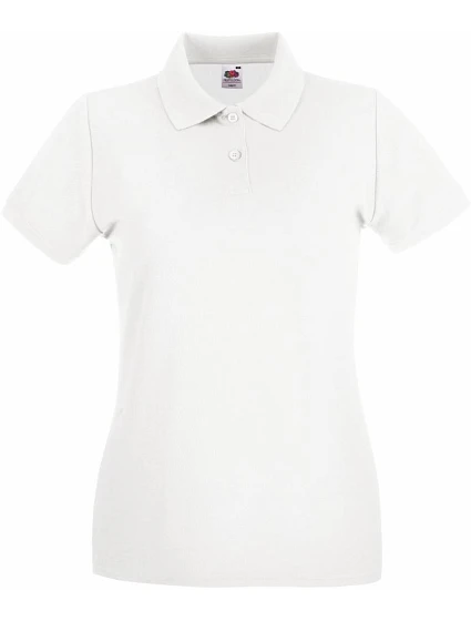 Fruit of the Loom Lady-Fit Premium Polo Dámske piqué polo 16.3030 biele Fruit of the Loom Lady-Fit Premium Polo Dámske piqué polo 16.3030 biele