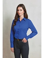 PR 300 Popelínová halenka s dlouhým rukávem model 22480104 navy - Premier PR 300 Popelínová halenka s dlouhým rukávem model 22480104 navy - Premier