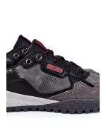 Męskie Klasyczne Buty Sportowe Memory Foam Big Star KK174271 Szare Męskie Klasyczne Buty Sportowe Memory Foam Big Star KK174271 Szare