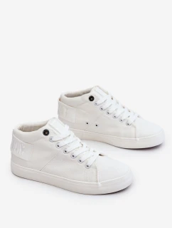 Damskie Klasyczne Wysokie Trampki Big Star LL274002 Białe