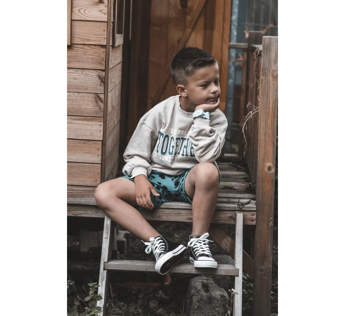 Dětské kožené vysoké tenisky Černe a model 21621499 - Boto Dětské kožené vysoké tenisky Černe a model 21621499 - Boto