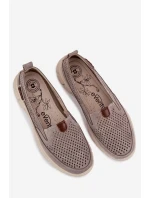 Otevřená semišová polobotka Ravinette