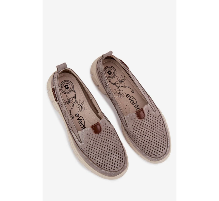 Otevřená semišová polobotka Ravinette