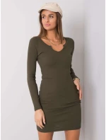 Šaty RV SK model 16311242 khaki - FPrice Šaty RV SK model 16311242 khaki - FPrice