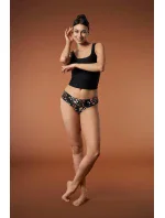 Tanga Peggy Brown spodní díl bikin - Julimex