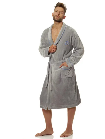 Pánský župan 2111 model 21173163 sv. šedý L&L - L&L