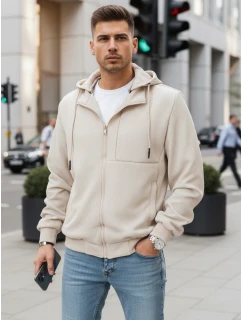 Pánská přechodná bunda s kapucí béžová Dstreet model 21986410 - FashionStreet