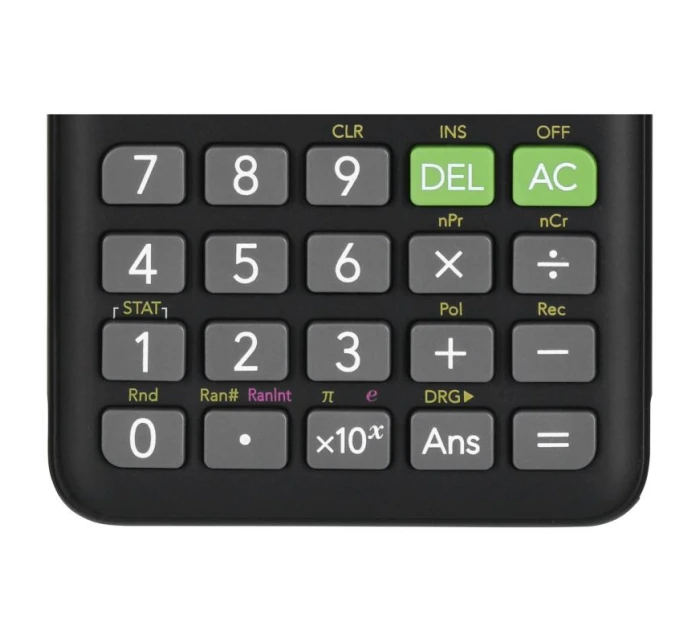 CASIO FX-82ESPLUS-2 VEDECKÁ KALKULAČKA, 252 FUNKCIÍ, 77X162MM, ČIERNA KRABICA