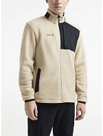 Craft Corporate ADV Pile Fleece Jacket M Pánska fleecová bunda Sherpa 81.2220 ecru/čierna
