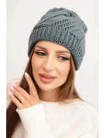 Dámska zimná vlnená čiapka K441 graphite Dámska zimná vlnená čiapka K441 graphite