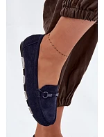 Dámske ploché mokasíny Dark Blue Olisa Dámske ploché mokasíny Dark Blue Olisa