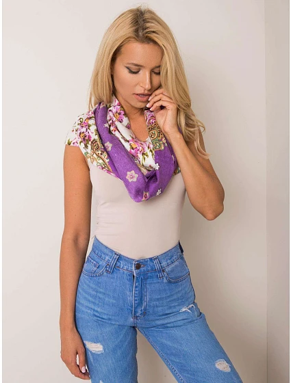 Dámský šátek AT CH model 21370597 4 fialový - FPrice Dámský šátek AT CH model 21370597 4 fialový - FPrice