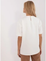 Bluzka LK BZ model 20463569 ecru - FPrice Bluzka LK BZ model 20463569 ecru - FPrice