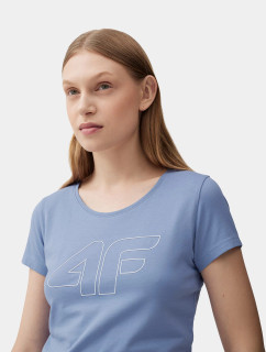 Dámské tričko s potiskem model 18934832 modré - 4F