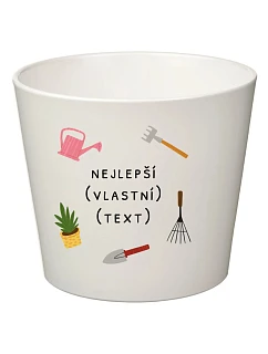 Biely keramický kvetináč – najlepší vo svojej kategórii – malý