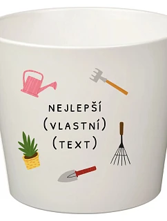 Biely keramický kvetináč – najlepší vo svojej kategórii – malý
