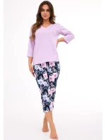 Dámske pyžamo 389/463 Natalie 2 7/8 lila - Cornette