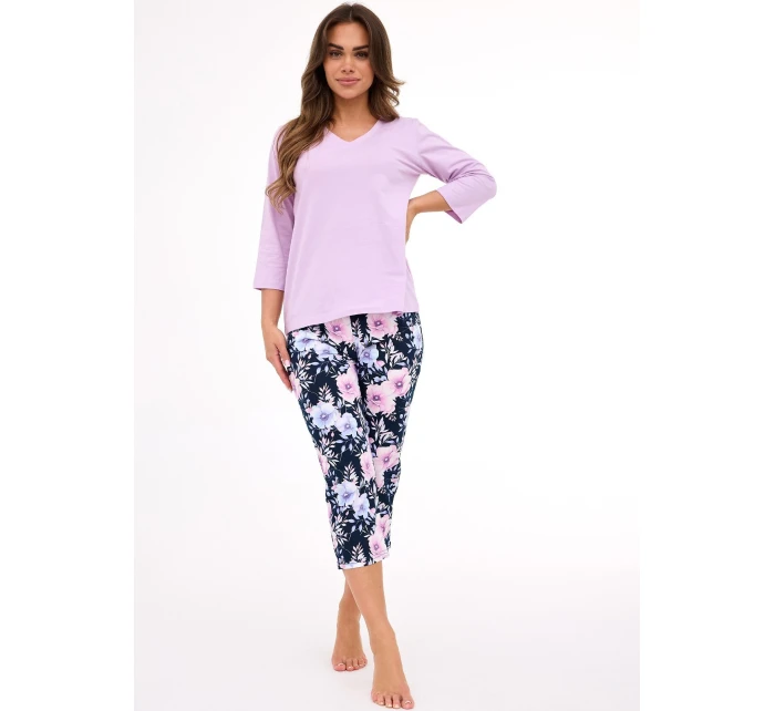 Dámske pyžamo 389/463 Natalie 2 7/8 lila - Cornette