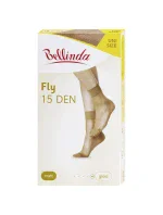 Dámske silonkové ponožky FLY SOCKS 15 DEN - Bellinda - amber