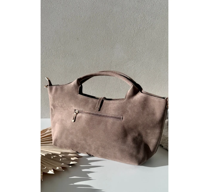 Taška z eko semiše Taupe Ivonira Taška z eko semiše Taupe Ivonira