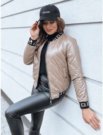Dámská prošívaná bunda camel Dstreet model 21964284 - FashionStreet
