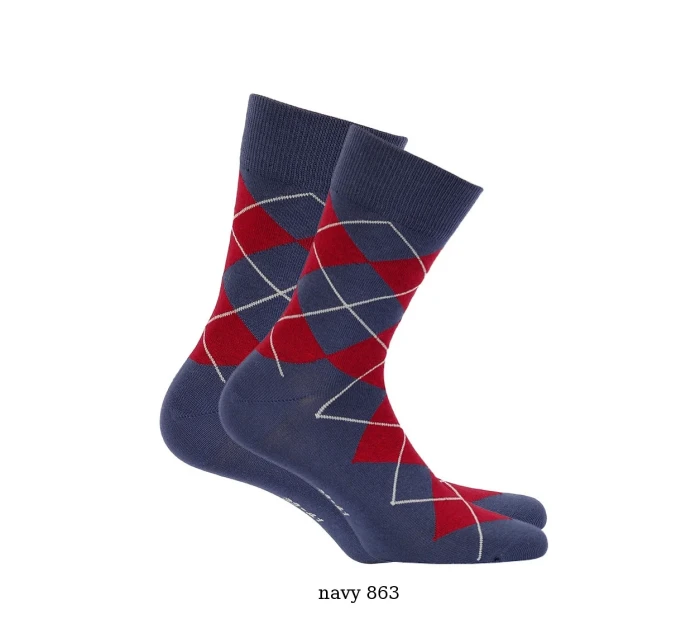 Pánske ponožky Wola Perfect Man vzorované W 94N03 Casual