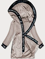 Dámska tenká bunda s kakaovým lemovaním (B8145-51)