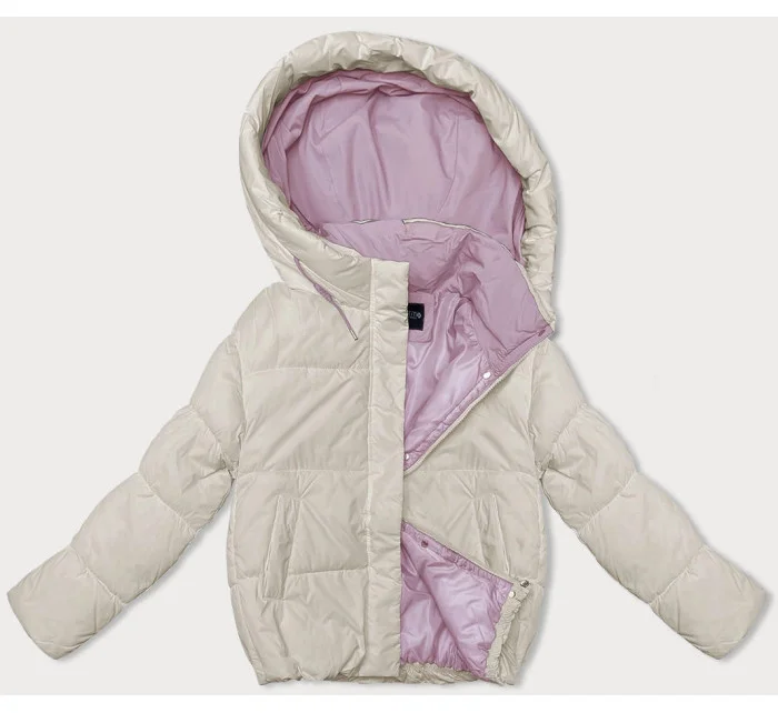 Světle béžová dámská sportovní bunda model 21246363 - Miss TiTi