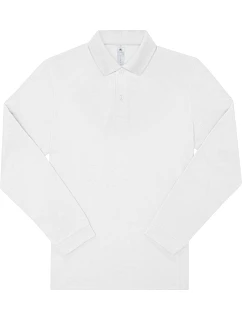 B&C My Polo 210 LSL Piqué – polo s dlhým rukávom z hustej bavlny 01.U427 biela