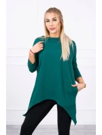 Mikina s potlačou kolesa zelená