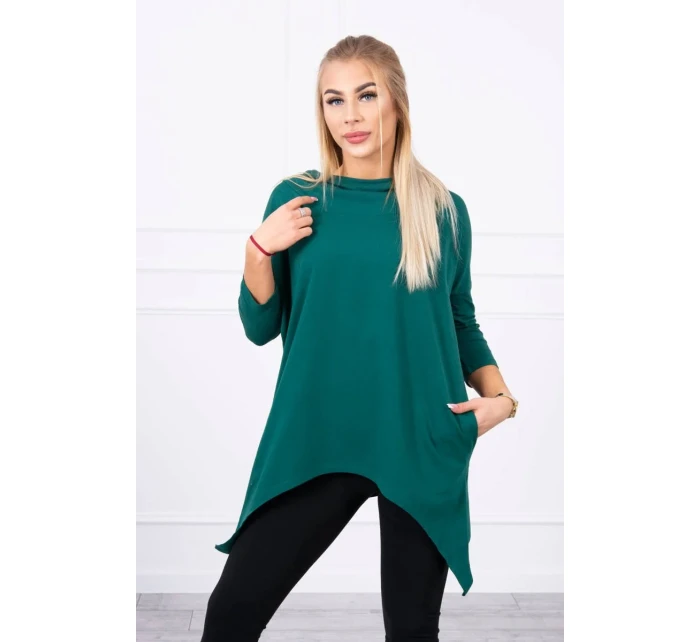 Mikina s potlačou kolesa zelená