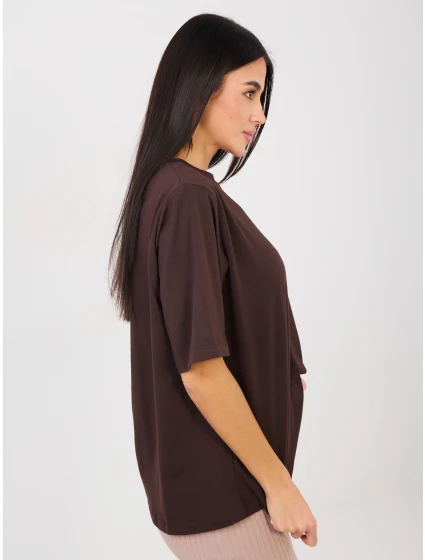 Tričko RV TS A1089.87 tmavohnedé