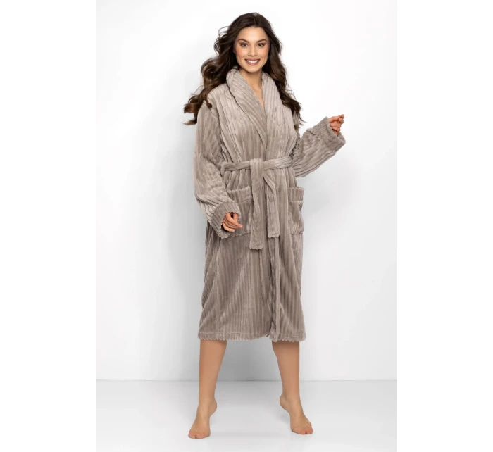 Župan One And model 20751422 Long Beige - Momenti Per Me Župan One And model 20751422 Long Beige - Momenti Per Me