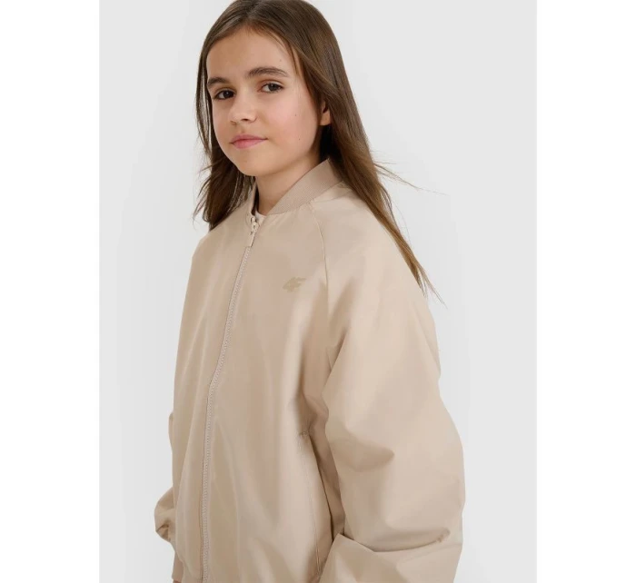 Dievčenská prechodná bunda bomber 4F 4FJWSS25TJACF184-82S