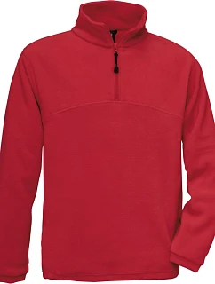 B&C Highlander + mikina z fleecu so zipsom na 1/4 dĺžky 01.0704 červená