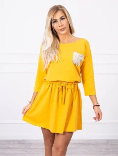 šaty s kapsami model 18743320 - K-Fashion