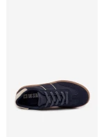 Niskie Sneakersy Męskie Big Star SS174079 Granatowe