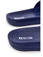 Klapki Męskie Big Star Gumowe Granatowe DD174688