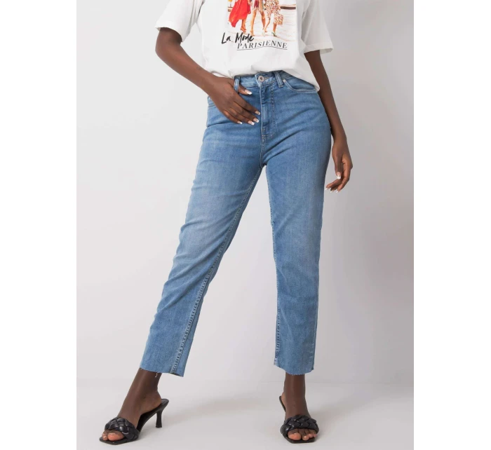 Džínsy nohavice D85033T62152L151 svetlo modré