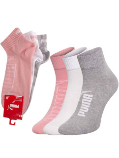 Puma 3Pack Socks 90798902 Ash/White/Pink
