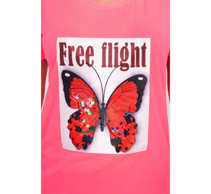 Blúzka Free Flight pink neon