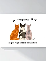 Personalizovaný magický fotobilder v ráme – 50 × 70 – ilustrácie domácich miláčikov