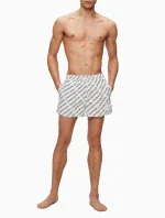 Pánske plavky KM0KM00428-0K4 čiernobiela - Calvin Klein